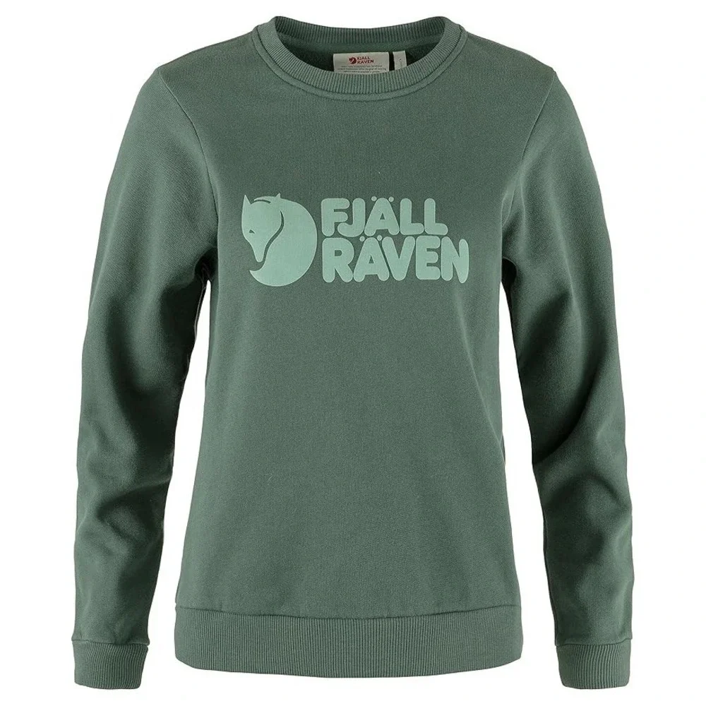 Fjällräven®‎ (Women's SMALL) Fjallraven Logo Sweater in Deep Patina Misty Green